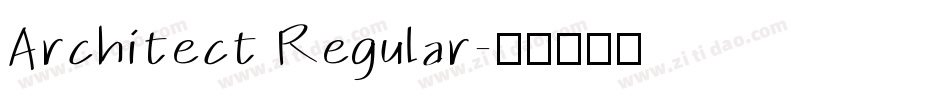 Architect Regular字体转换